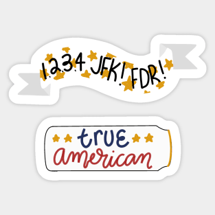 True American Sticker